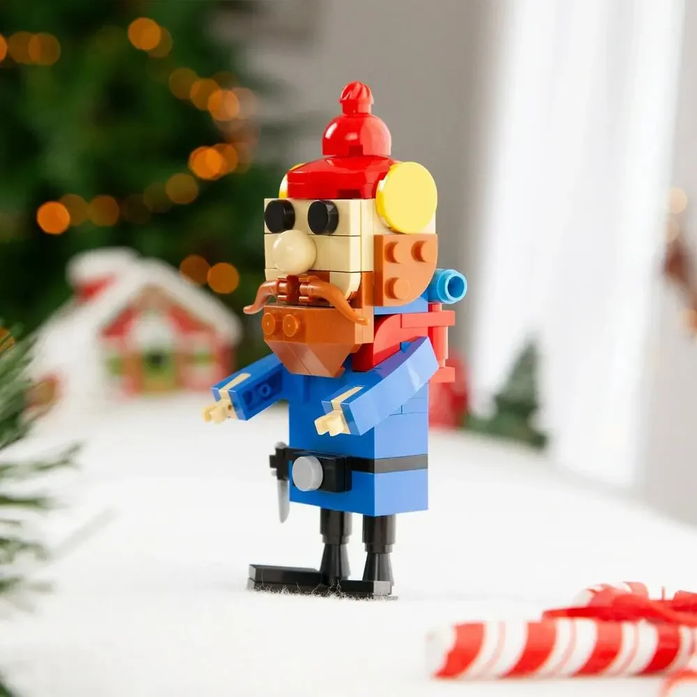 Lot of 2 Brickcraft Rudolph The Elf Decoration and Yukon Cornelius New with Tag